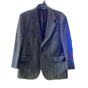 Pendleton Jacket Blazer Mens Western Sport Coat Cowboy Wool Herringbone Tweed 42